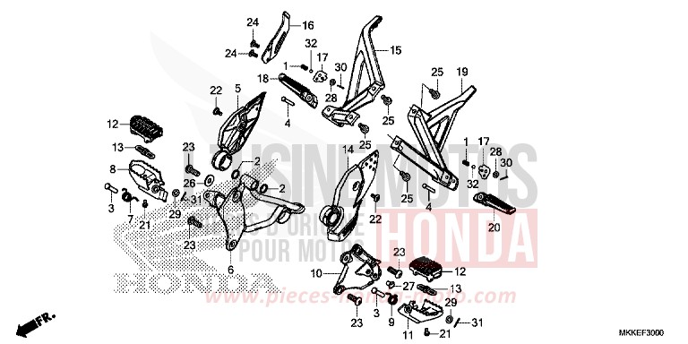 MARCHE de Africa Twin DEGITAL SILVER METALLIC (NHA30D) 2019
